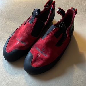 Five Ten climbing red moccasins